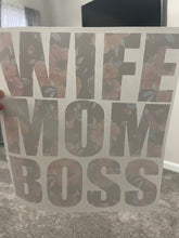 Load image into Gallery viewer, Wife Mom Boss Graphic Tee