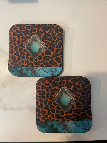 Turquoise Stone House Coasters