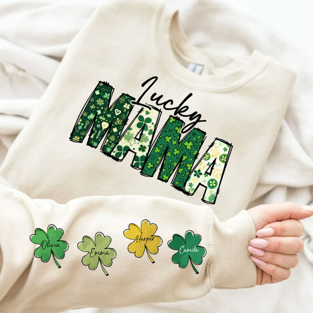 Lucky Mama Customizable Sweatshirt