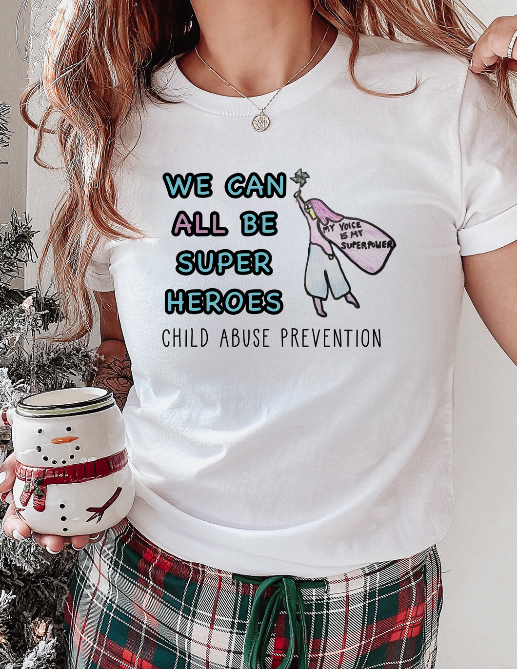 Child Abuse Prevention (White Tee)