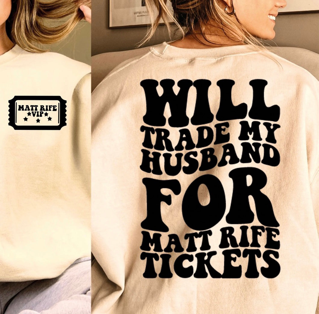 Will Trade Husband for Matt Rife Graphic Tee
