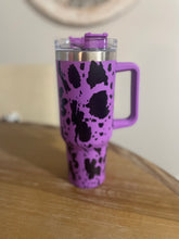 Load image into Gallery viewer, 40oz Cow Print Tumbler/Cup