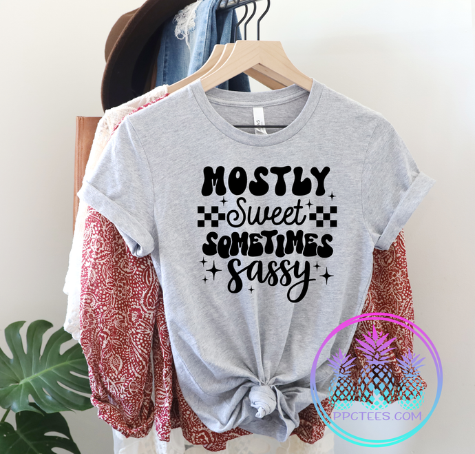 Mostly Sweet Sometimes Sassy Graphic Tee