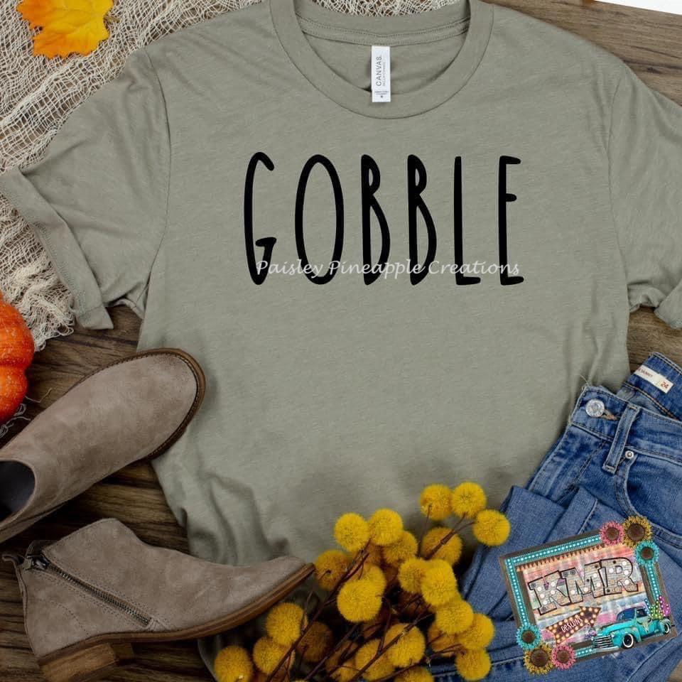 Gobble Adult Screen Print Shirt