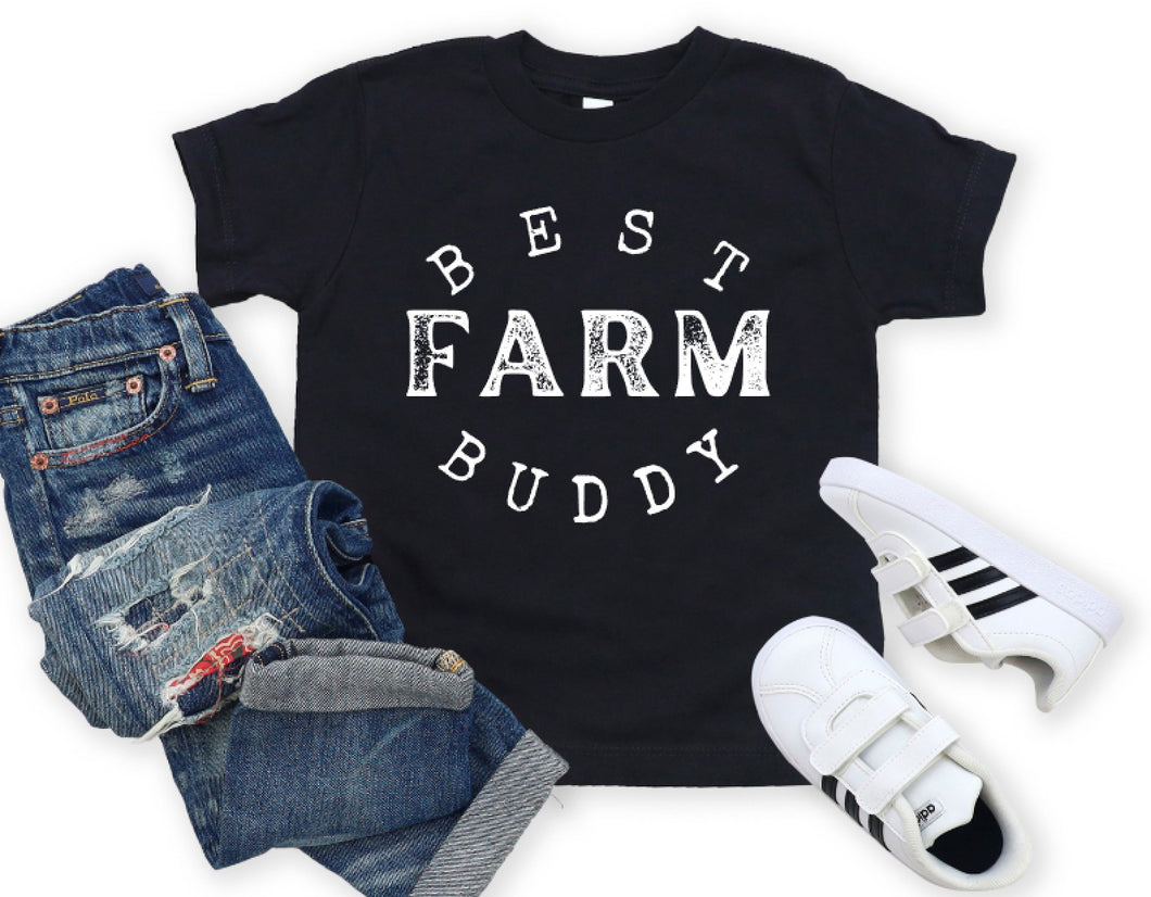 Best Farm Buddy Screen Print Toddler/Youth Tee