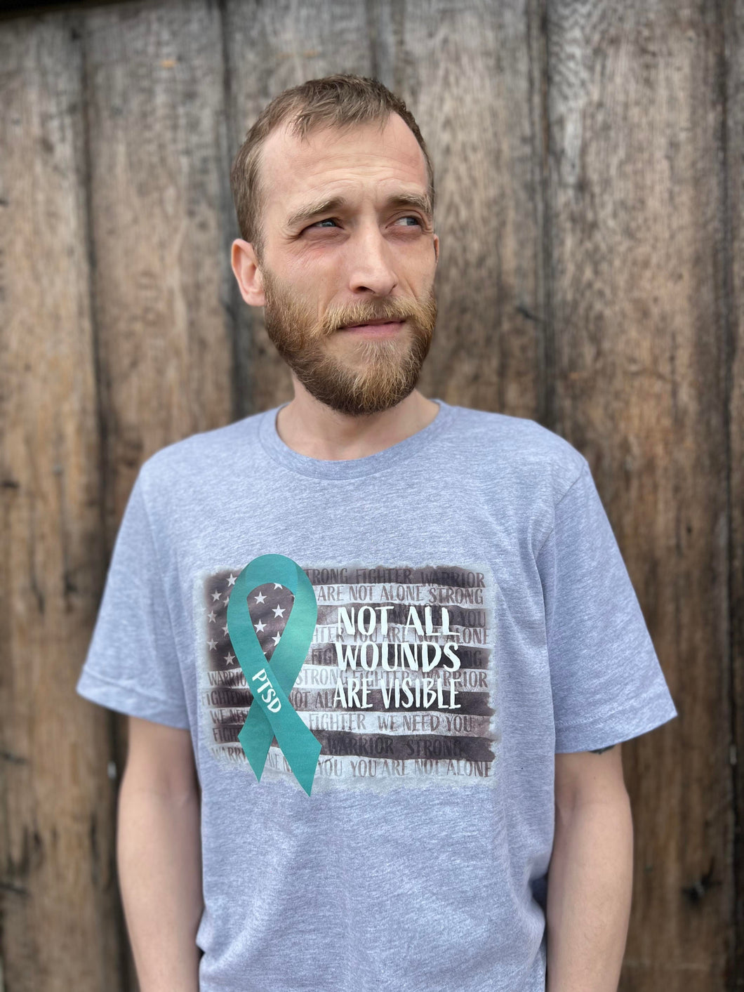 Not All Wounds Are Visible (PTSD) Adult Shirt