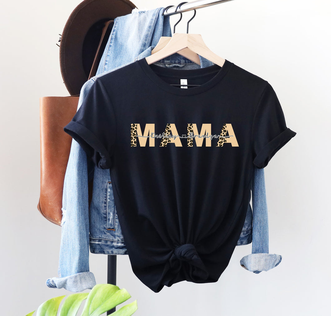 Personalized Mama (Neutrals) Graphic Tee