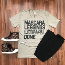 Load image into Gallery viewer, Mascara Leggings Leopard Done Adult Screen Print Shirt
