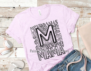 Mama Typography Adult Shirt