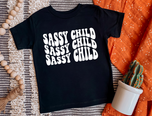 Sassy Child (Retro) Kids Tee