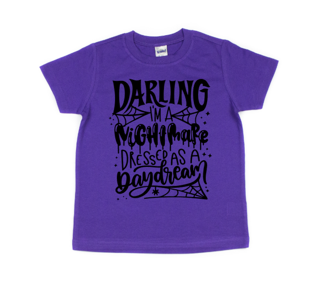 Nightmare Dressed Like A Daydream Kids Screen Print Shirt