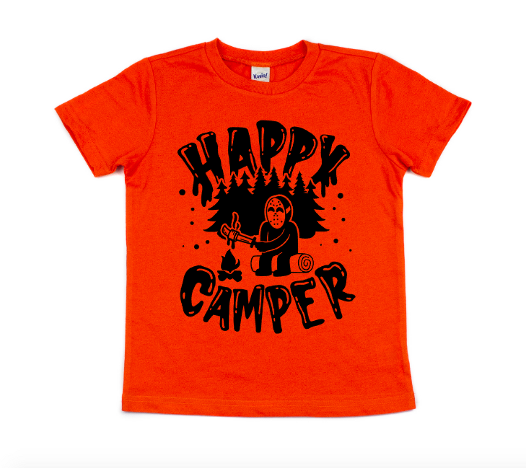 Happy Camper Kids Screen Print Shirt