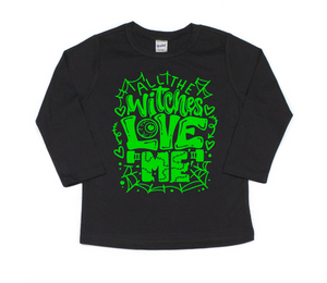 All The Witches Love Me Kids Screen Print Shirt