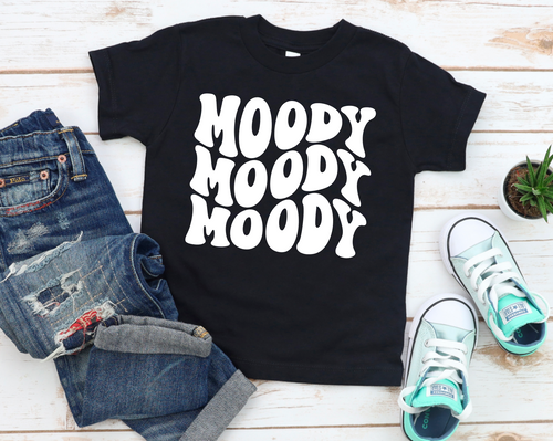 Moody Moody Moody (Retro) Kids Tee
