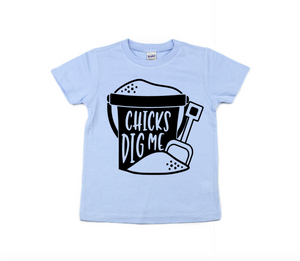 Chicks Dig Me Kids Screen Print Shirt