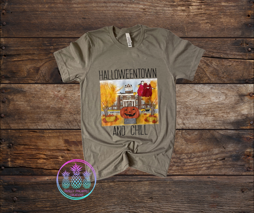 Halloweentown & Chill Adult Screen Print Shirt