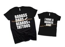 Load image into Gallery viewer, Badass Dads Have Beards &amp; Tattoos Set
