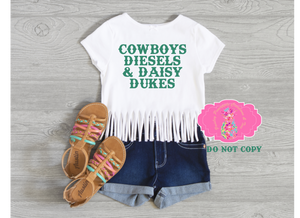 Cowboys, Diesels, & Daisy Dukes Kids Shirt
