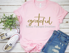 Load image into Gallery viewer, Grateful Adult Screen Print Shirt