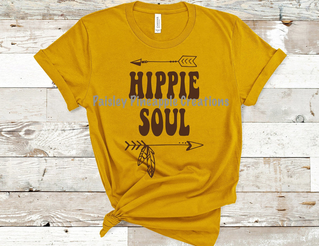 Hippie Soul Adult Screen Print Shirt