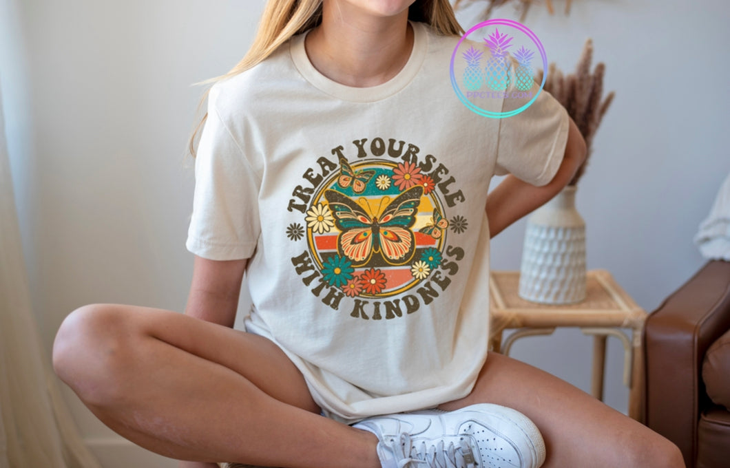 Treat Yourself With Kindness Graphic Tee