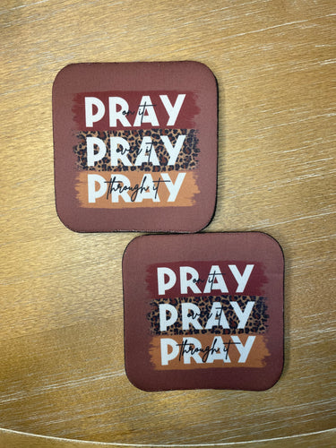 Pray Pray Pray House Coasters
