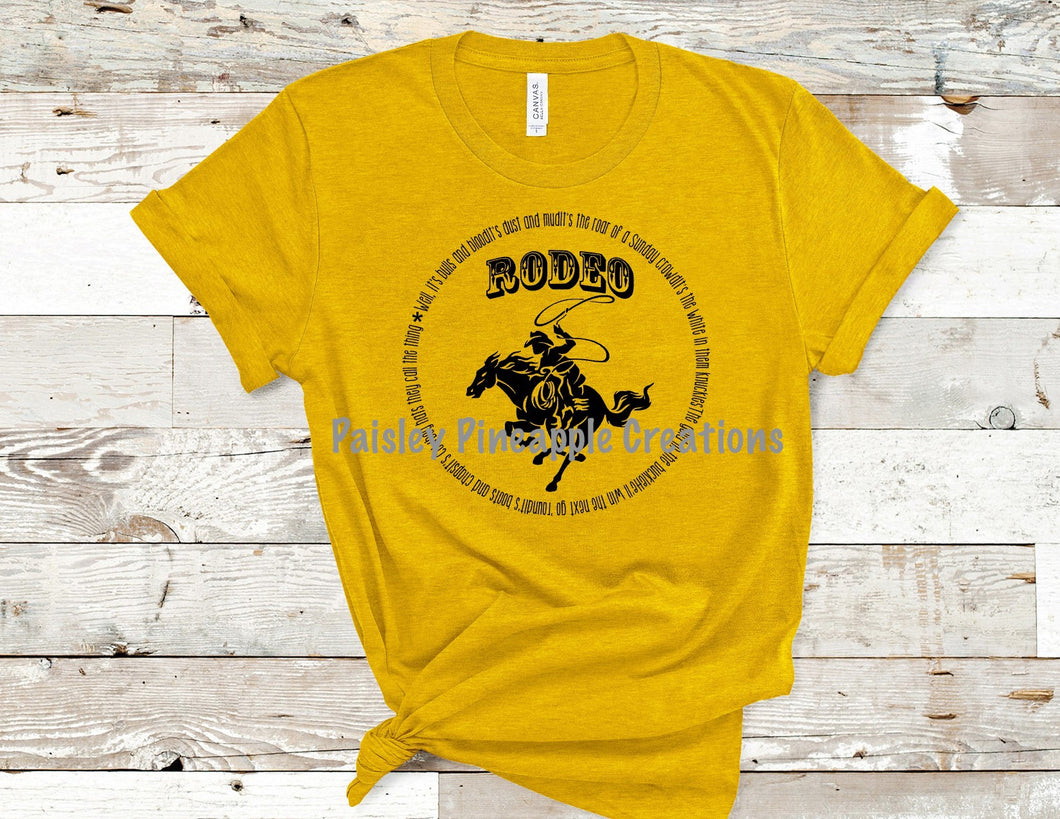 Rodeo Adult Screen Print Shirt