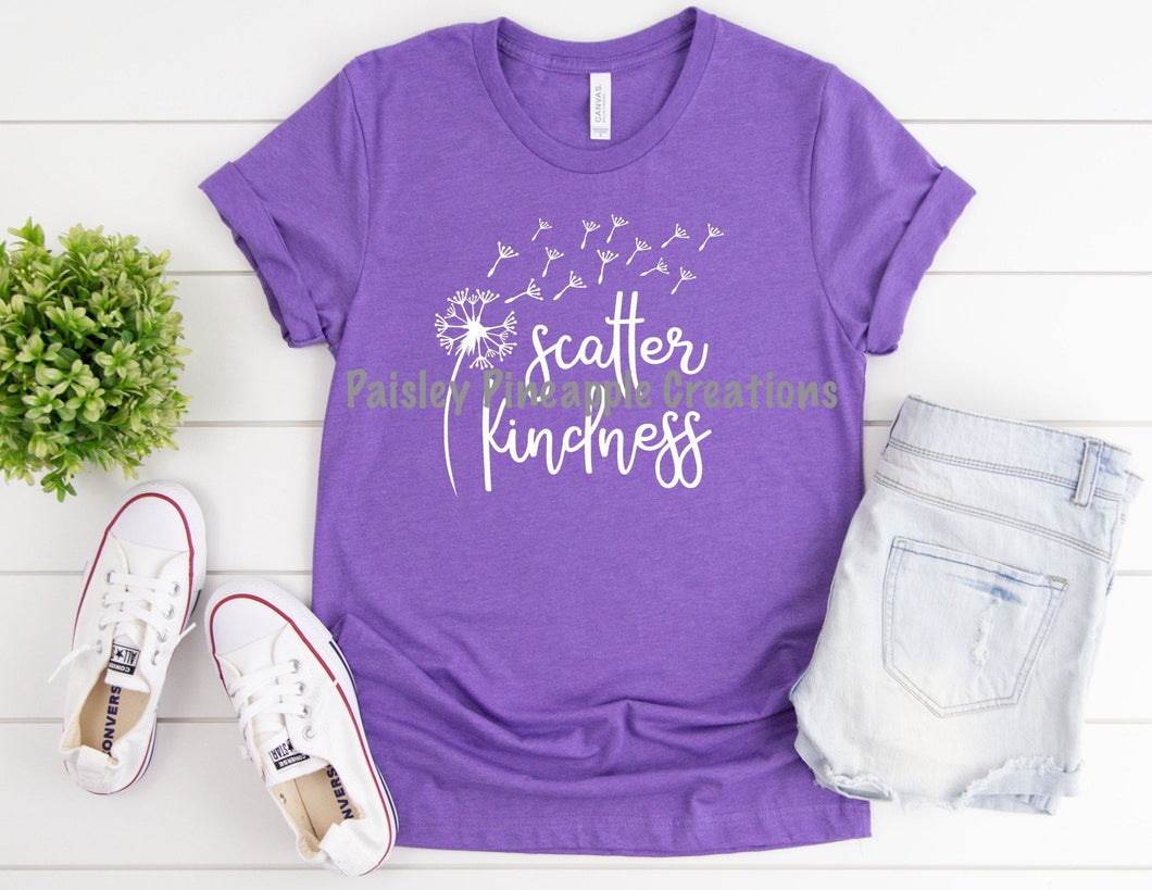 Scatter Kindness Adult Screen Print Shirt